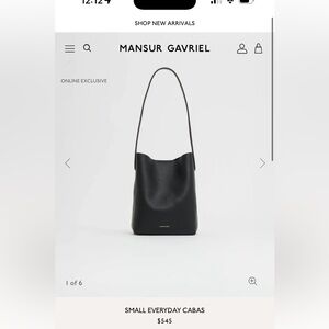Black shoulder bag, small everyday Cabas. Brand new with dust bag and tags